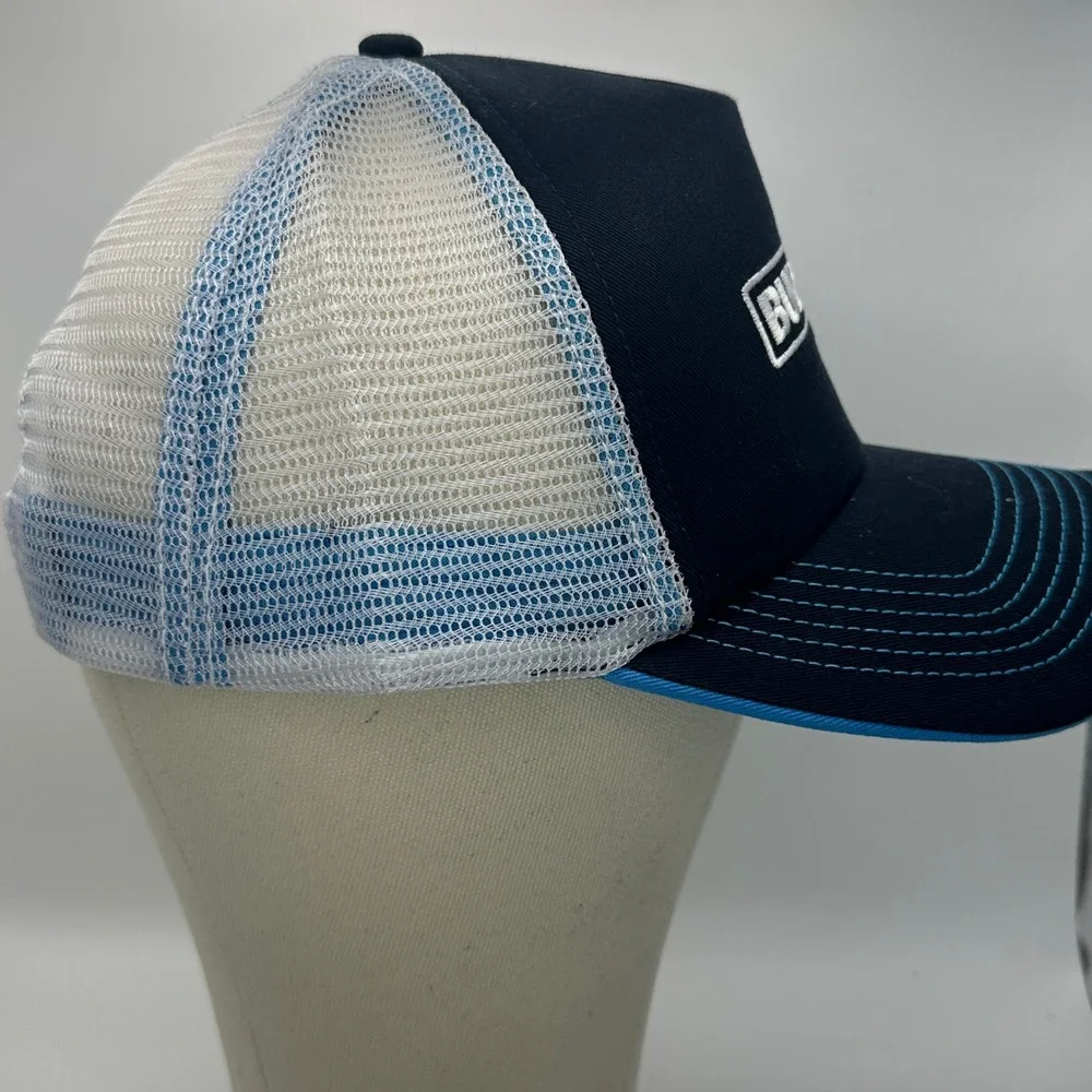 Bud‎ Light Hat Trucker Snapback Blue White Mesh Cap YS Headwear Beer Logo Promo